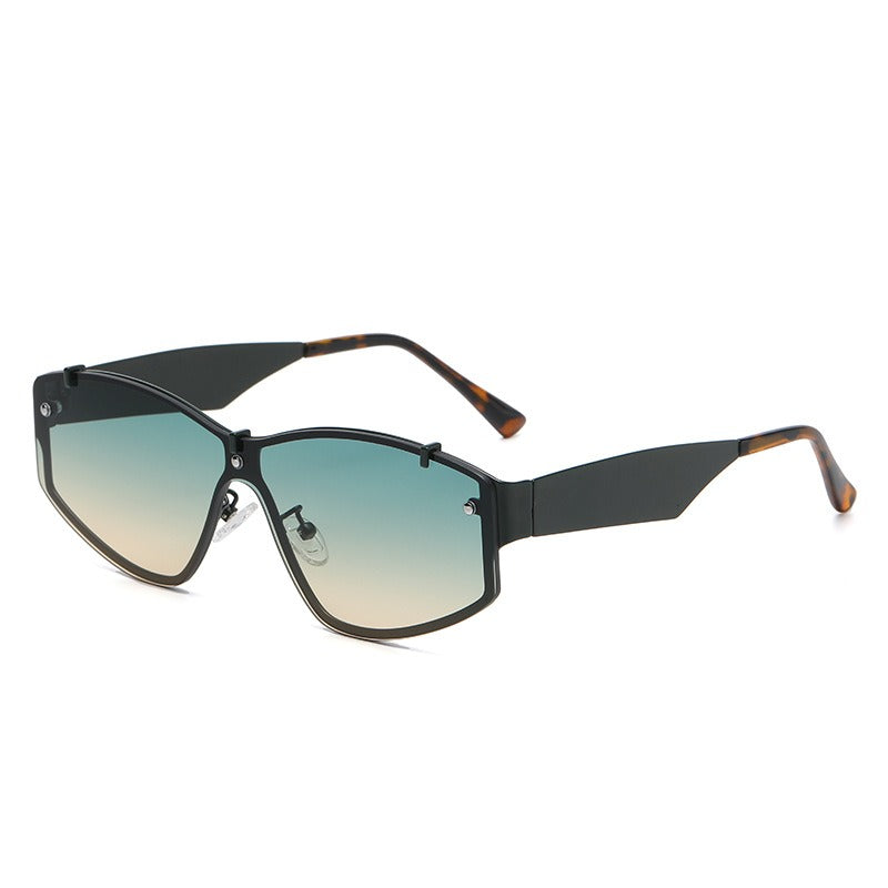 Men's Rimless Sunglasses UV400 Protection Lightweight Durable Outdoor Eyewear