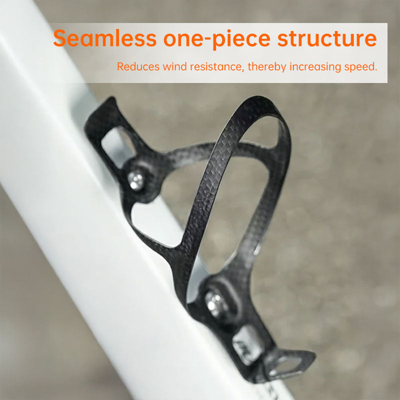 Lightweight 3K Carbon Fibre Bike Water Bottle Cage Ultralight 14g Secure Hold