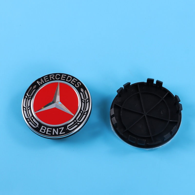 75mm Wheel Centre Cap Cover Fits Mercedes Benz Caps Hub Blue Red