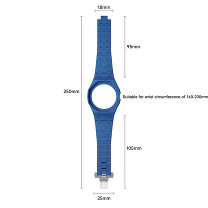 For AP x Swatch Royal Pop Ceramic Watch Case Strap Brushed Stainless Steel Clasp