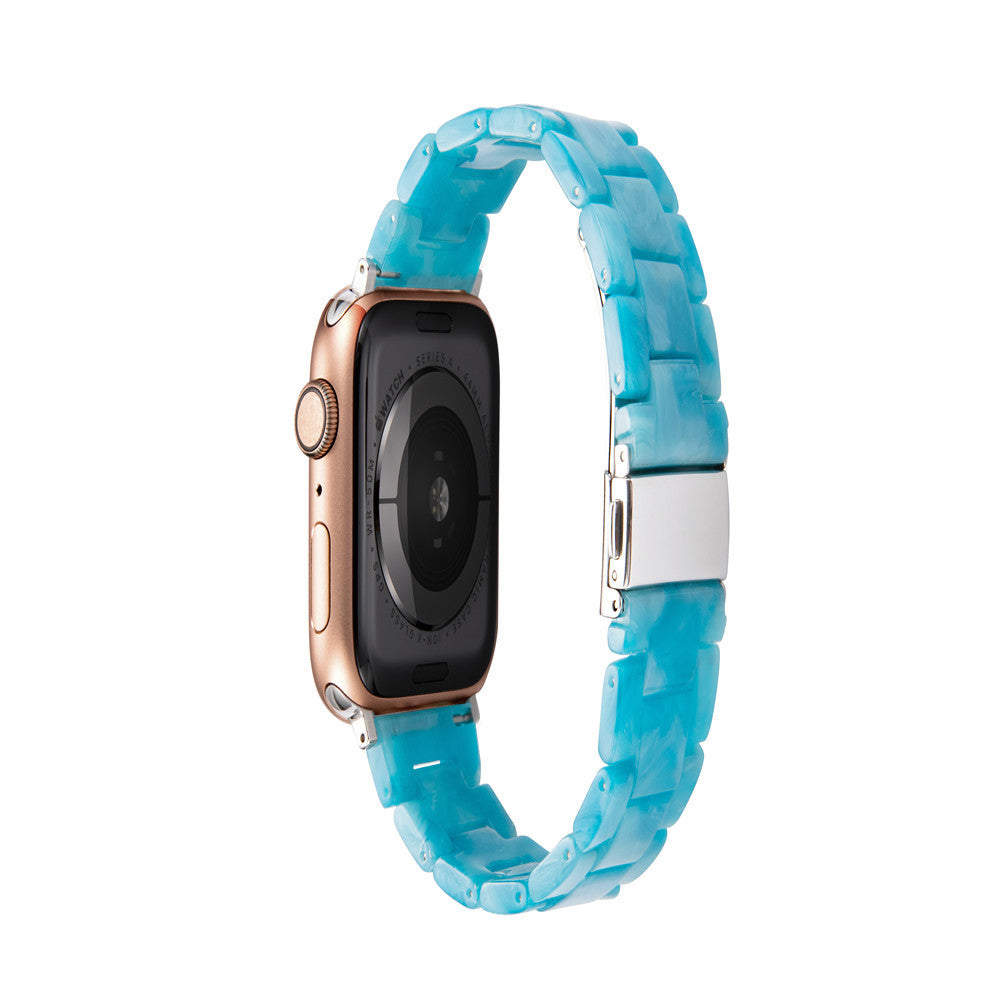 Resin Strap for Apple Watch Series 7 6 5 4 3 38/40mm 42/44mm 18 Colours Trend