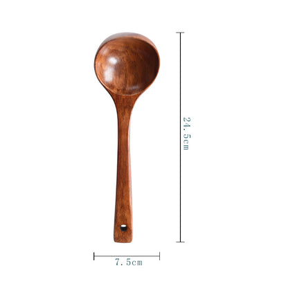 Wooden Kitchen Spoons Round Bowls Smooth Finish Home Utensils Tableware Wood