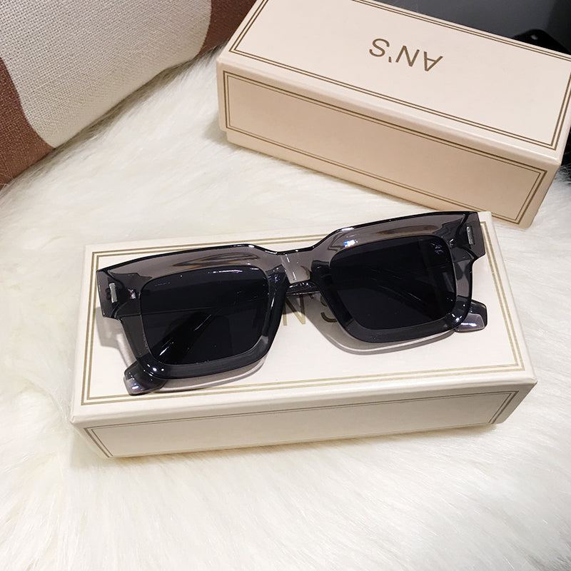 Rectangular Frame Sunglasses UV400 Protection Scratch Resistant Polarized Lens