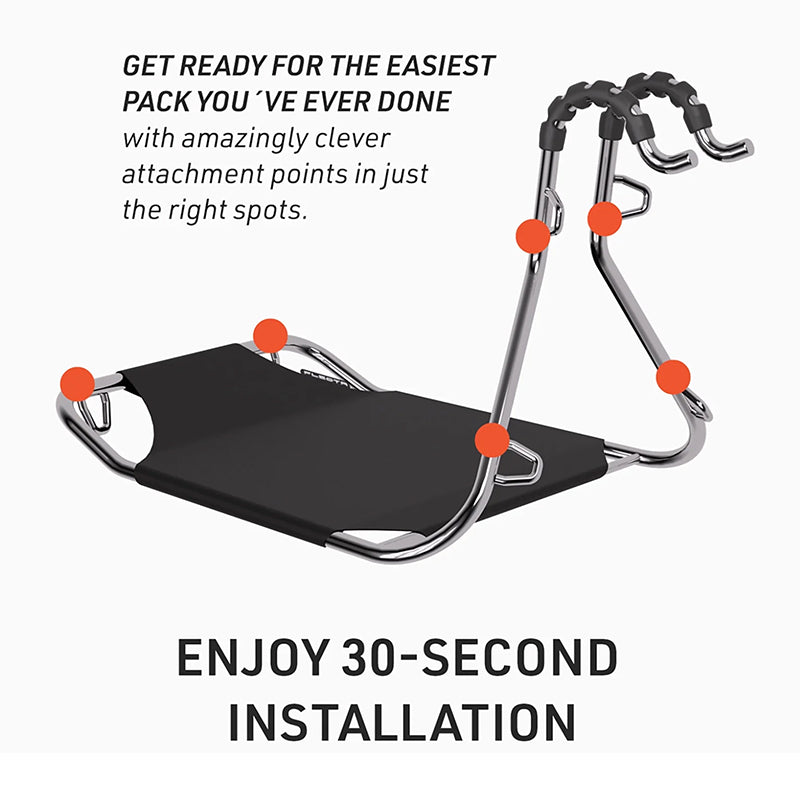 Robust Folding Front Bike Rack Basket Secure Carrier for Mountain Bike Storage