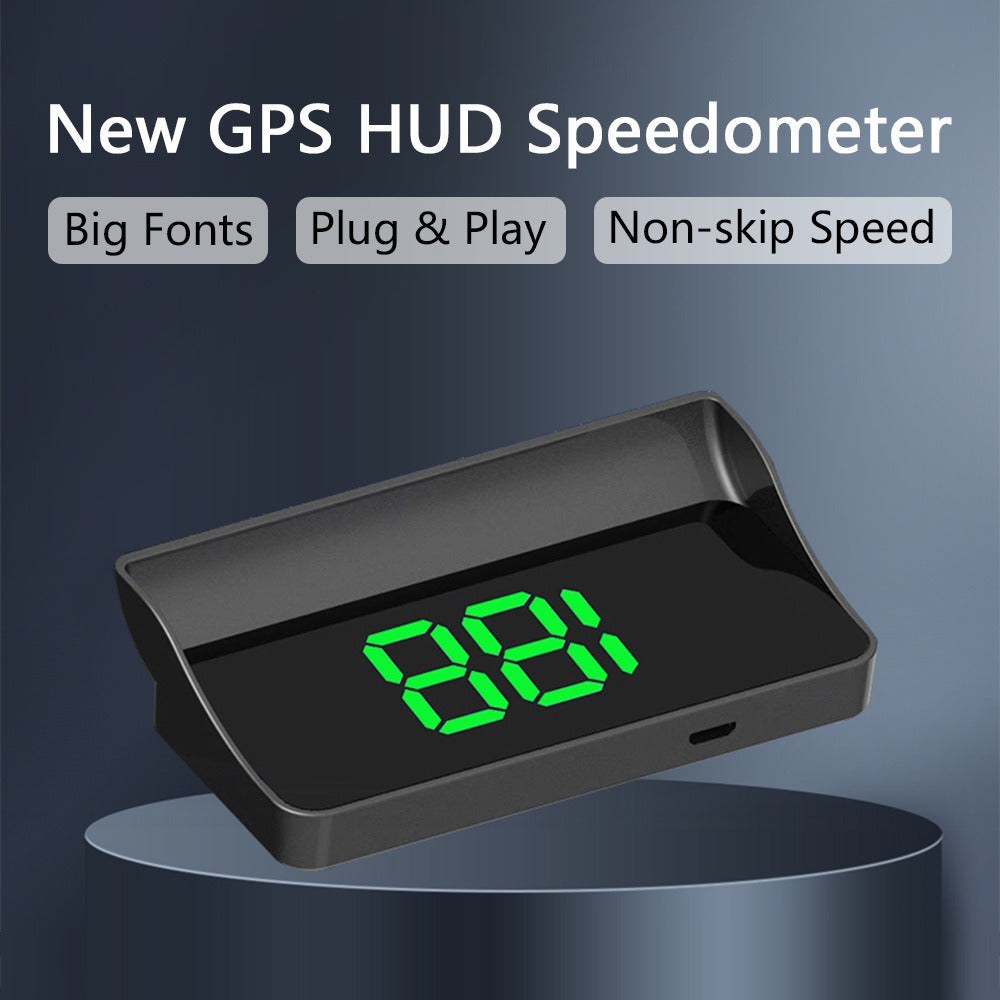 GPS Speedometer Universal Heads-Up Display Dashboard Speed Indicator Clear View