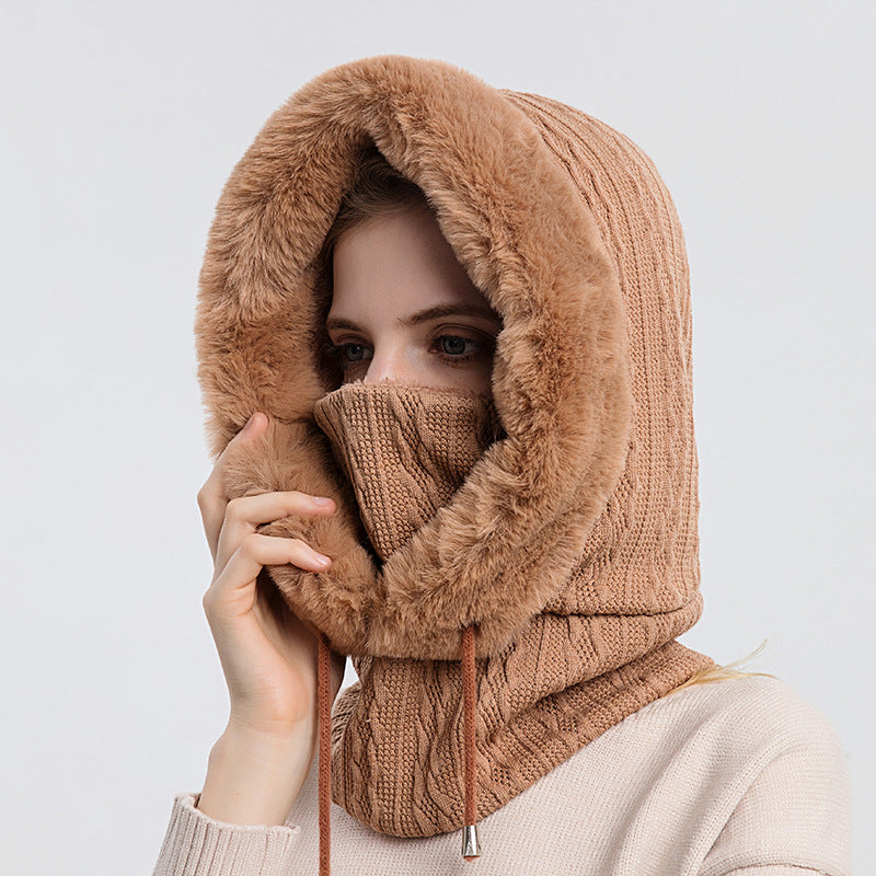 Winter Cap Necktie Feature Pullover Polyester Headgear Adjustable 56-59cm Fit