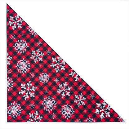 Adjustable Holiday Festive Pet Bandana Scarf Bib Seasonal Design for Dogs Cats