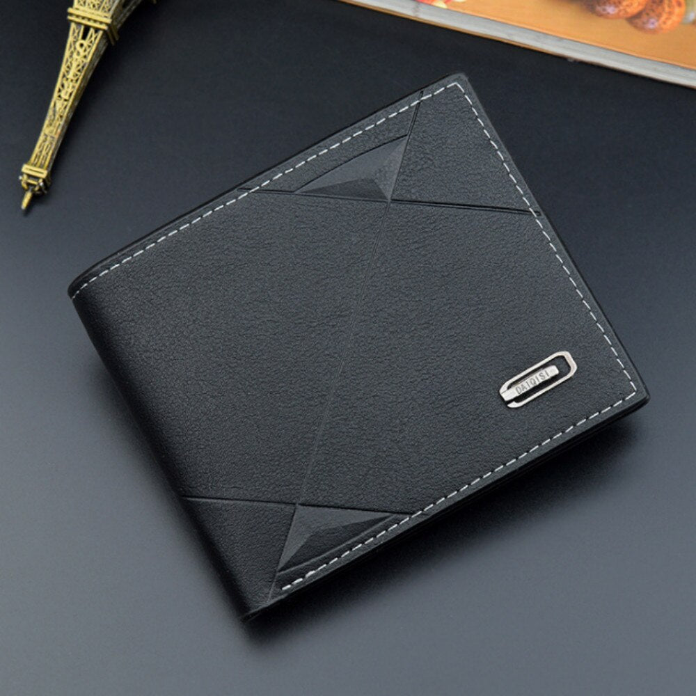 Men's Leather Men Wallet Slim RFID Blocking Credit Card Holder Secure Storage