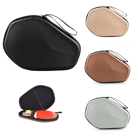 Table Tennis Paddle Case - Durable EVA PU Waterproof Storage Bag Portable