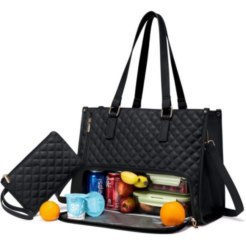 Insulated Tote Bag 15.6 Inch Laptop Storage Temperature Control Water Resistant