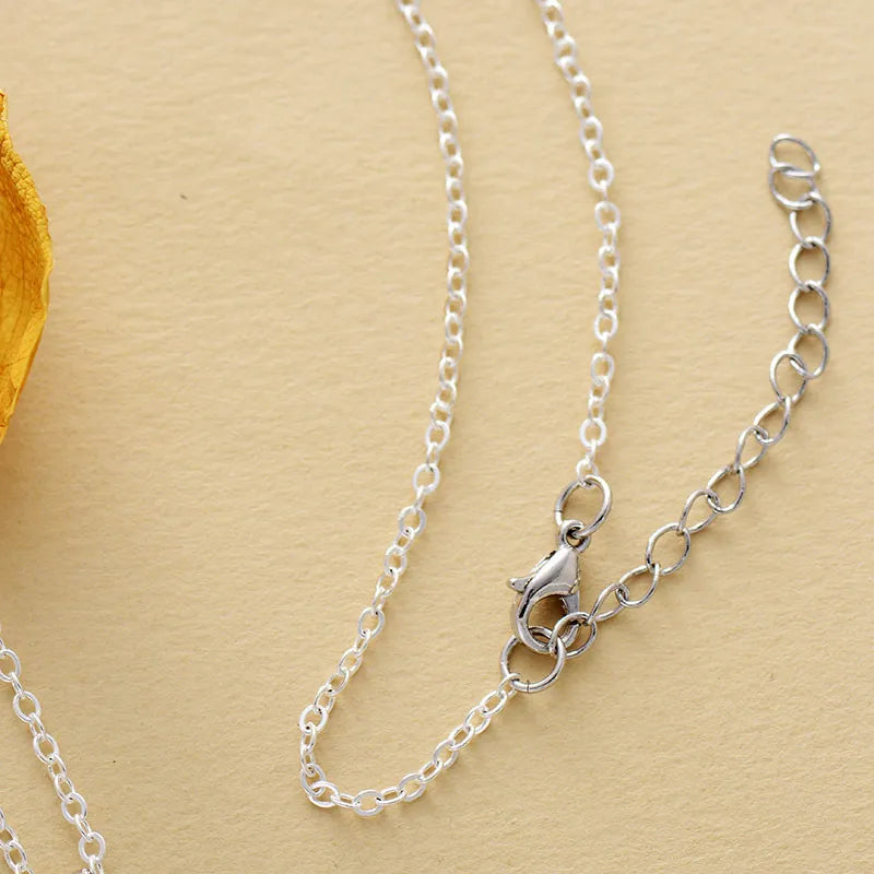 Turquoise Teardrop Pendant Necklace Copper Chain Jewellery Gold Silver 40cm Gift