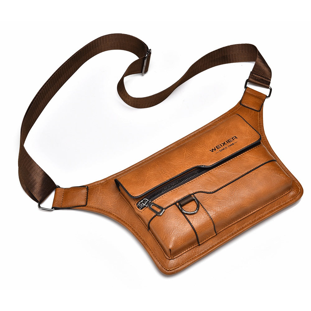 Men's Waterproof Chest Bag Crossbody Shoulder Sling Travel Storage Organizer Pouch