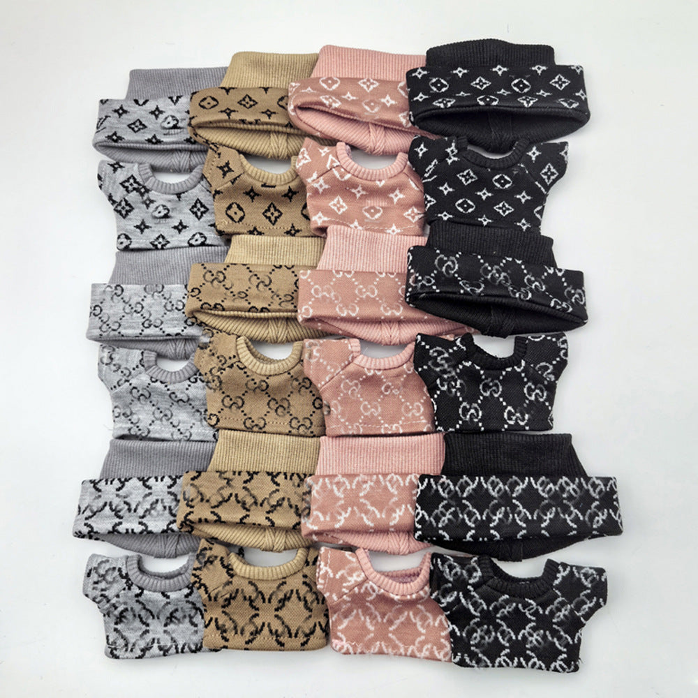 Cotton Knit Outfits For 17cm Labubu Doll Dolls 1st 2nd Gen Doll Accessories