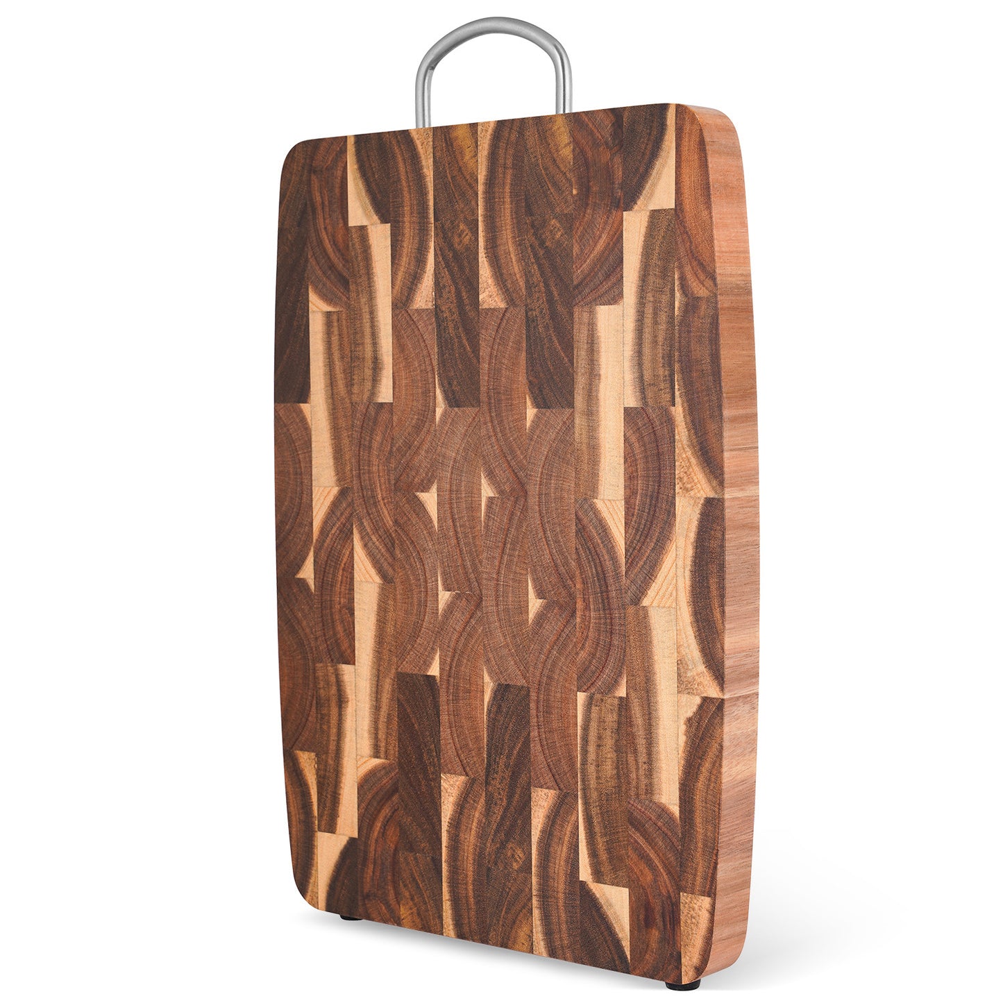 Rectangular Acacia Wood Cutting Board Anti-Slip Surface Essential Kitchen Tool