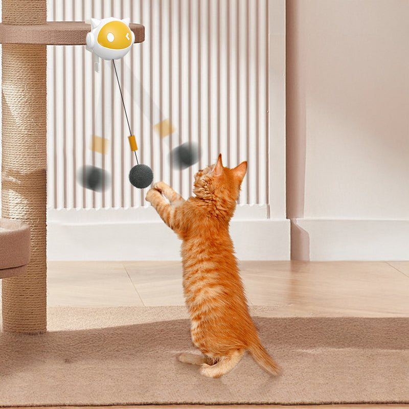 Automatic Interactive Electric Cat Toy Ball Self-Rotating Jumping Motion Teaser