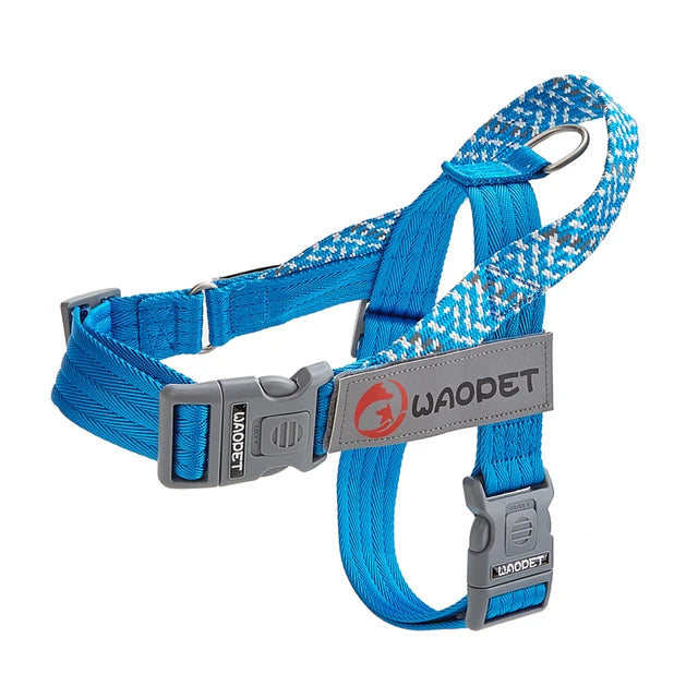 Adjustable Reflective No Pull Durable Collar Dog Harness Pet Walking Training Gear