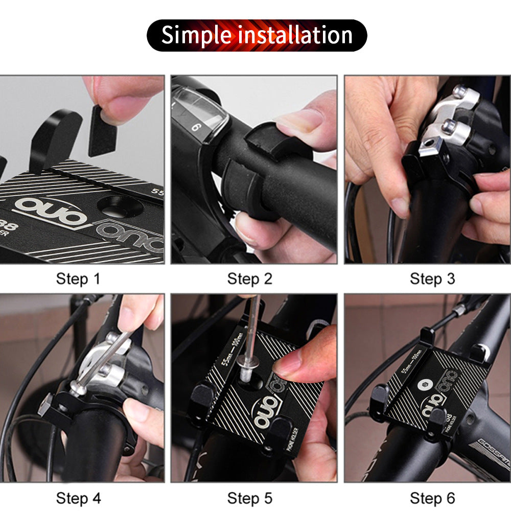 Bicycle CNC Smartphone Cradle GPS Navigation Sturdy Reliable Cycling Accessory