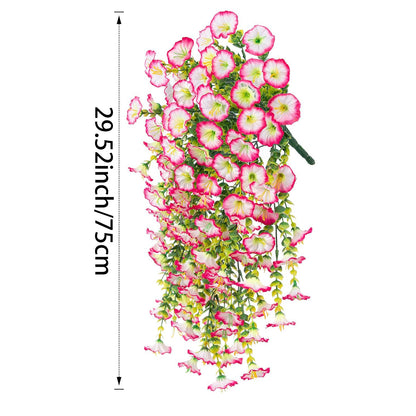 Faux Trumpet Vine Hanging Flower Garland 75cm Artificial Plant Display Decor