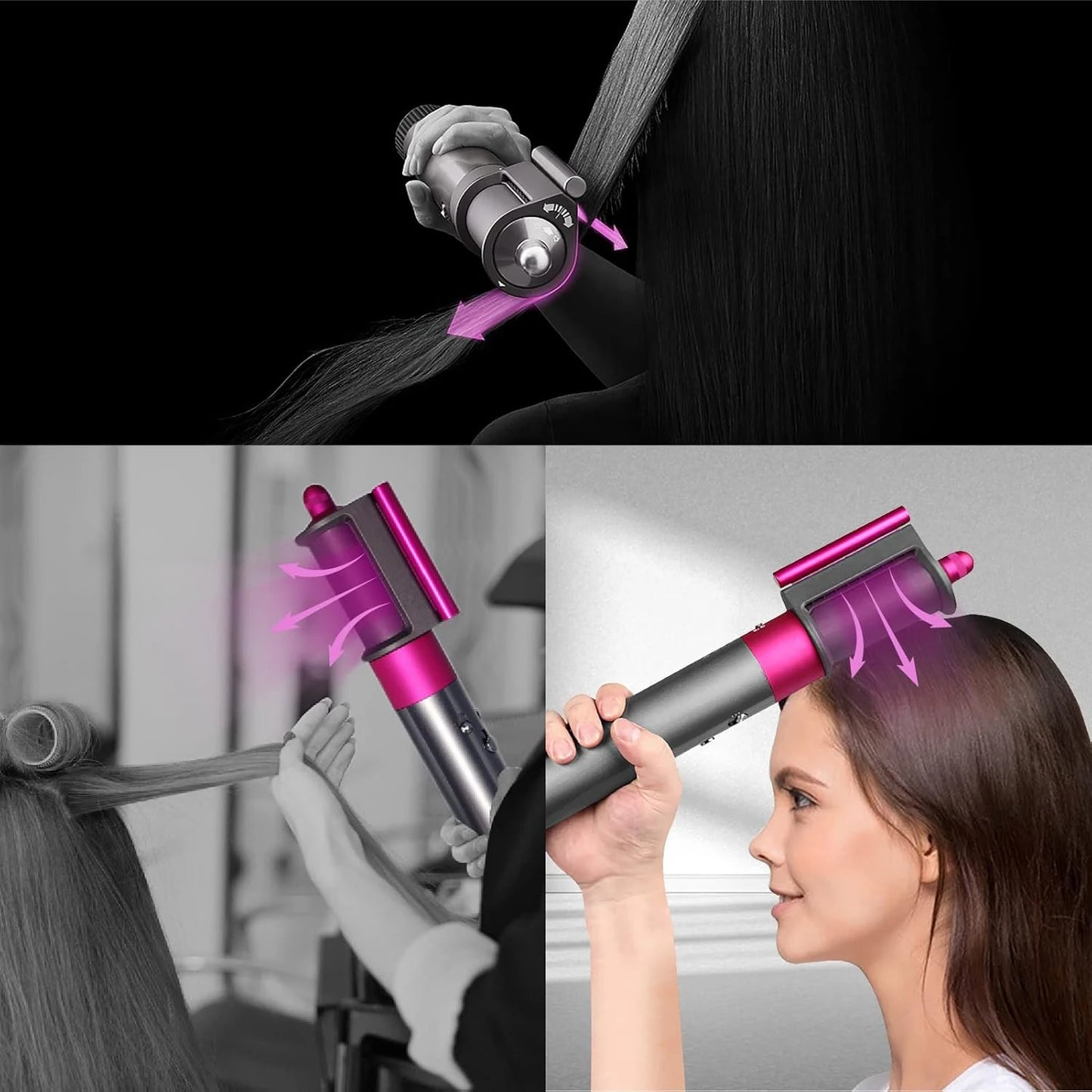 Smooth Flyaway Attachment Nozzle Fits Dyson Airwrap HS05/HS01 Hair Styling