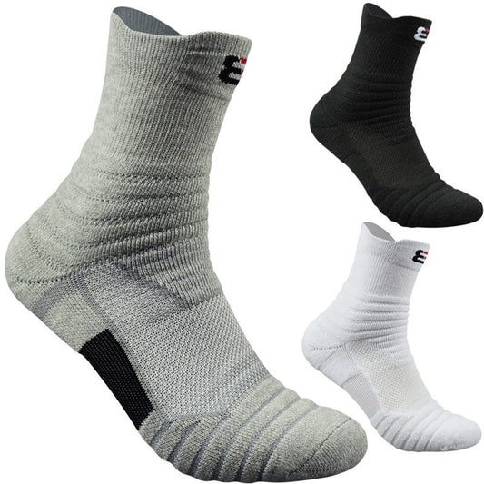 3 Pairs Men’s Thermal Winter Socks, Non-Slip, Sweat-Absorbing, Size 39-45