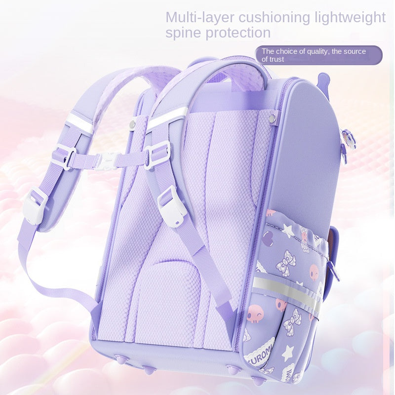 Girls School Backpack Lightweight Ergonomic Spine Support Cartoon Character Ages 6-12