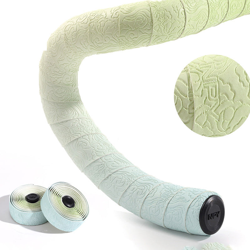 Gradient Double-Pinyin Road Bike Handlebar Tape for Shock Absorption, Breathable