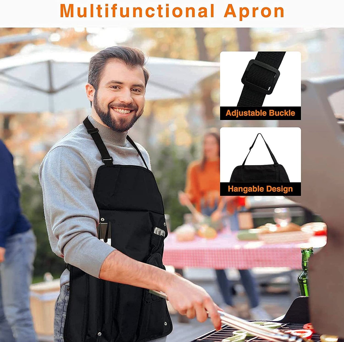 Stainless Steel 39-Piece BBQ Grilling Baking Utensil Kit Outdoor Cooking Tools