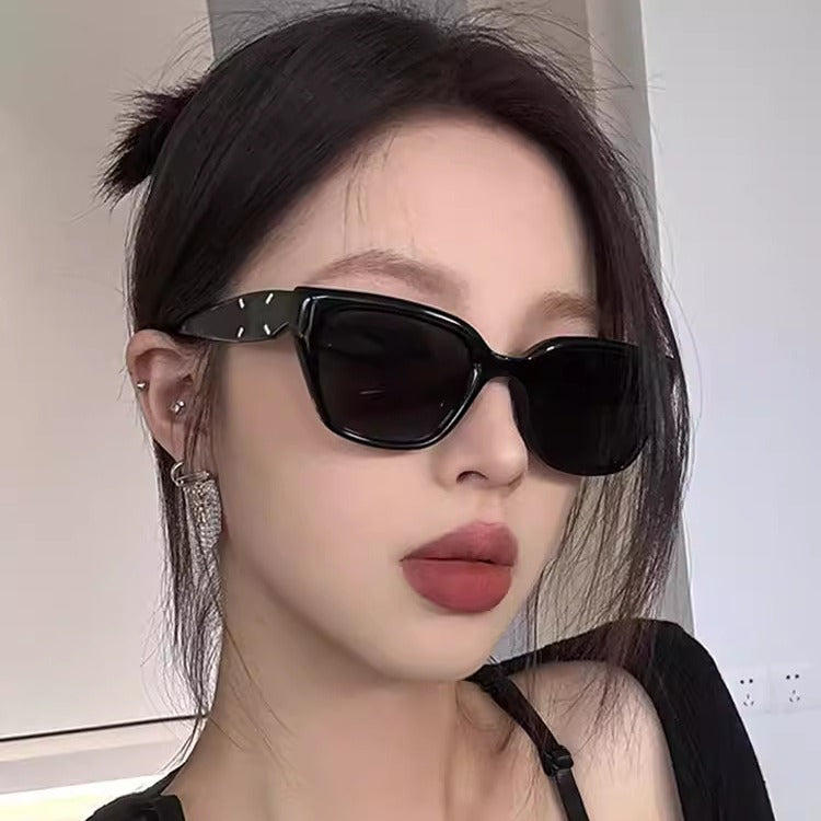 Women's Square Cat Eye Sunglasses UV Protection Retro Style Slim Face Shaping