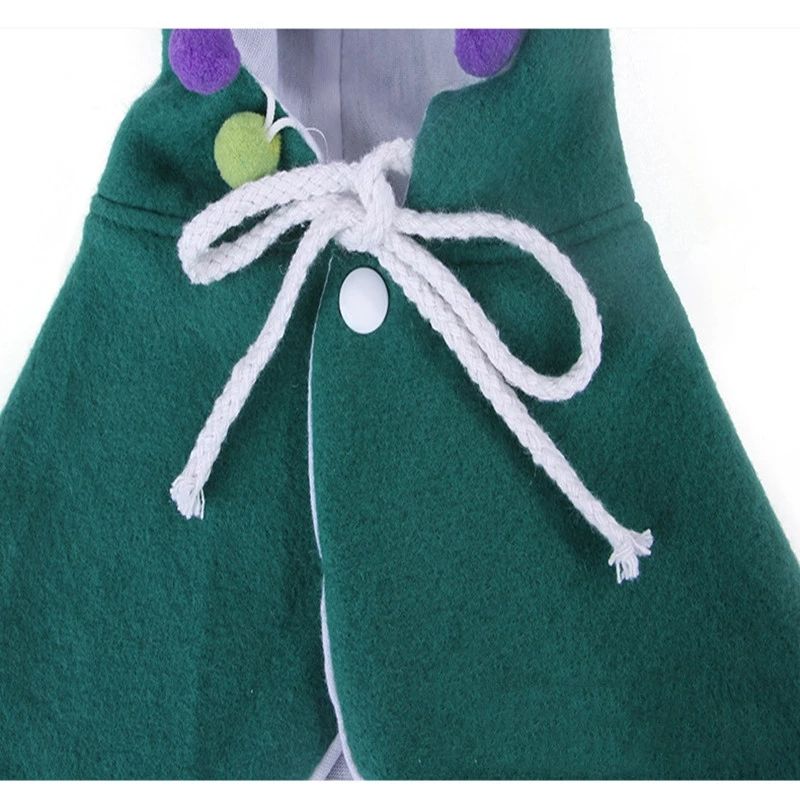 Christmas Pet Cloak with Hood, Fleece Cape for Cats & Small Dogs, Festive Costume