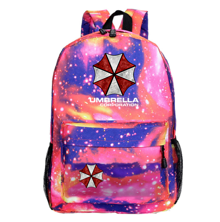 Canvas Backpack Durable School Bag Teenagers Lightweight For Resident Evil Fans