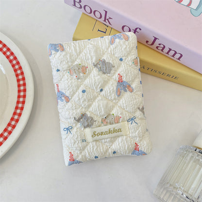 Cartoon Embossed Passport Holder with Secure Travel Card and Document Storage