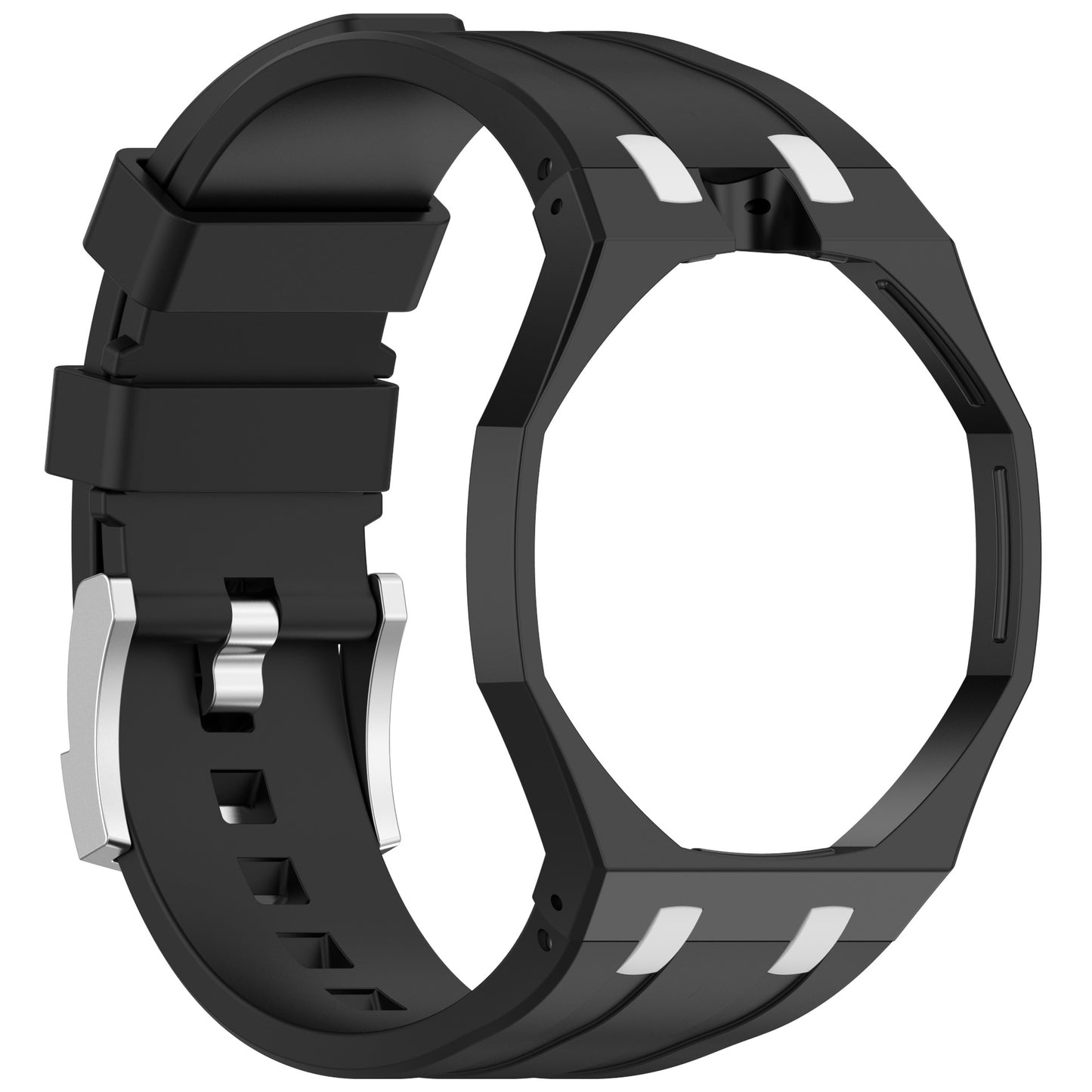Fits AP X Swatch Royal Pop 20mm Silicone Strap Pin Buckle Octagonal Multi Holes