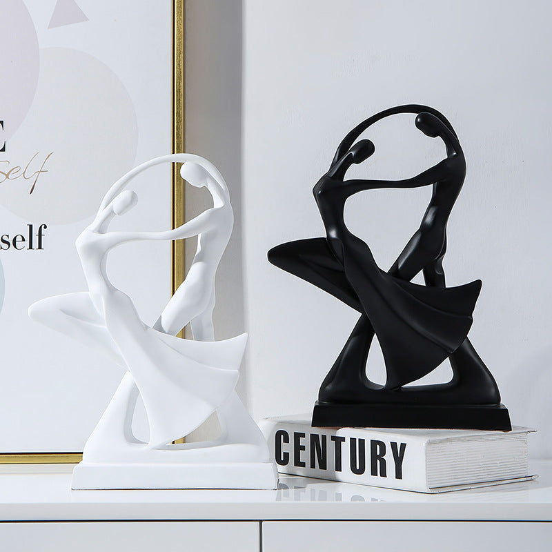 Scandinavian Abstract Resin Decorative Piece Minimalist Home Decor Sculpture