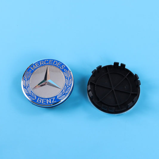 75mm Wheel Centre Cap Cover Fits Mercedes Benz Caps Hub Blue Red