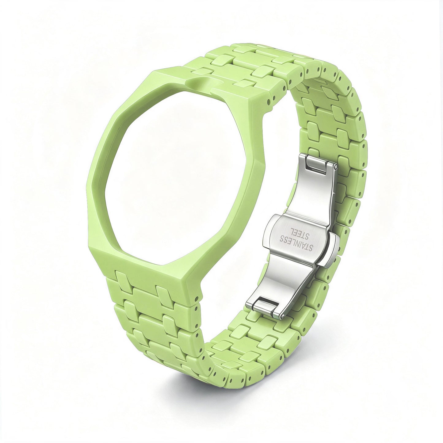 Fits AP x Swatch Royal Pop Watch Case Strap Band Mod Kit Octagonal Strip
