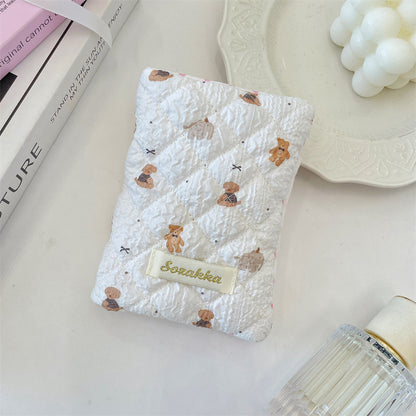 Cartoon Embossed Passport Holder with Secure Travel Card and Document Storage