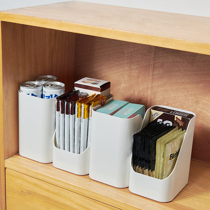 Plastic Storage Box For Desktop And Refrigerator Open Front 2l 13x10x16cm