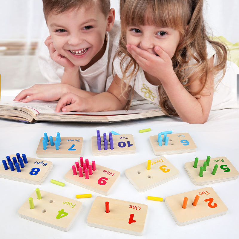 Montessori Wooden Math Set Numeracy Skills Development Early Educational Game