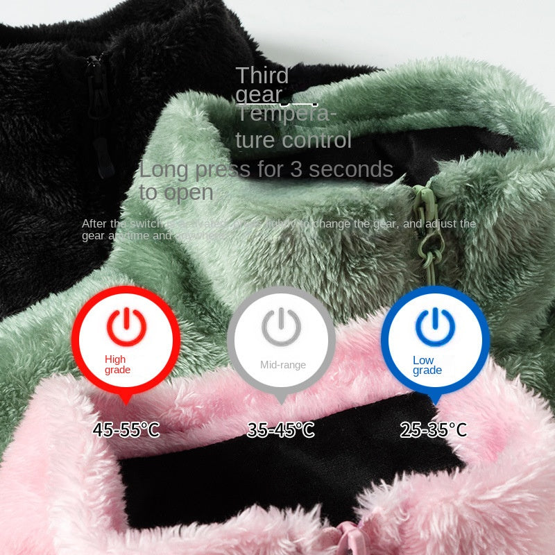Smart Electric Heated Winter Fleece Unisex Seven Heating Zones Vest