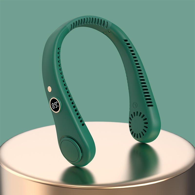 Bladeless Neck Fan USB Rechargeable Quiet Lightweight Adjustable Speeds Portable