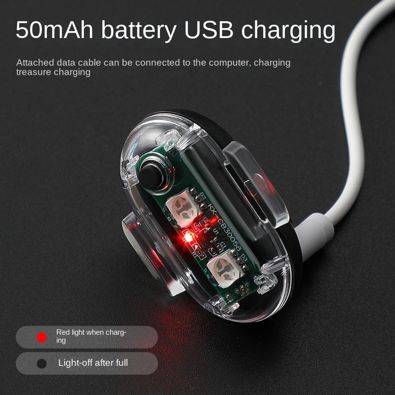 USB Rechargeable Compact Bicycle Taillight LED Safety Flashing Light 30 Modes