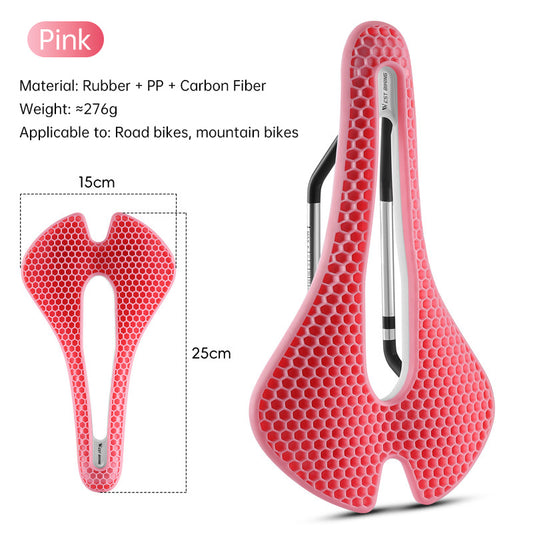 TPE Honeycomb Breathable Cycling Saddle for Road Biking and Mountain Bike Use