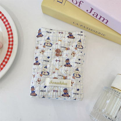 Cartoon Embossed Passport Holder with Secure Travel Card and Document Storage