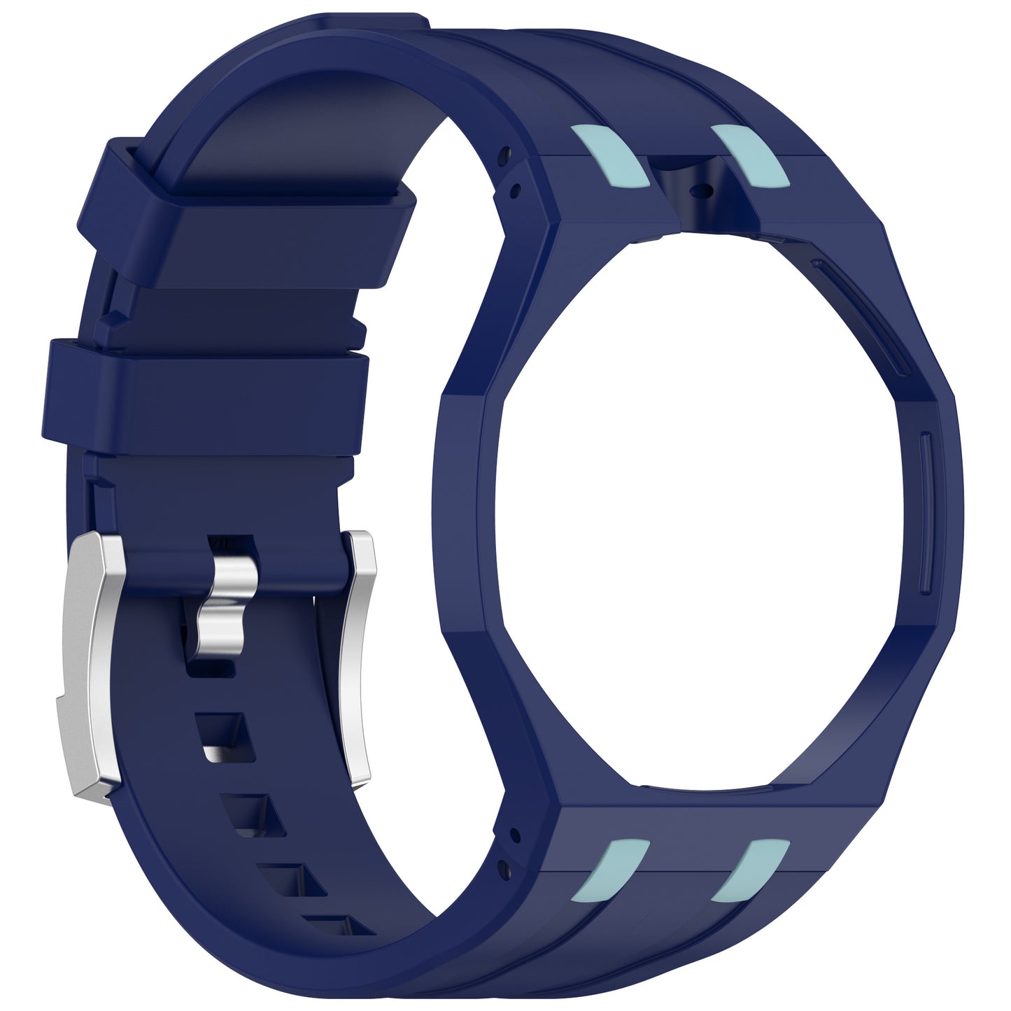 Fits AP X Swatch Royal Pop 20mm Silicone Strap Pin Buckle Octagonal Multi Holes