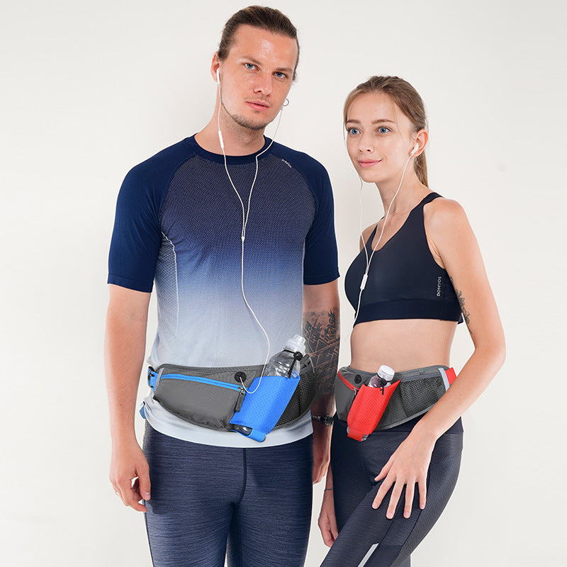 Adjustable Hydration Running Waist Pack Water Bottle Holder Storage Pockets Sport