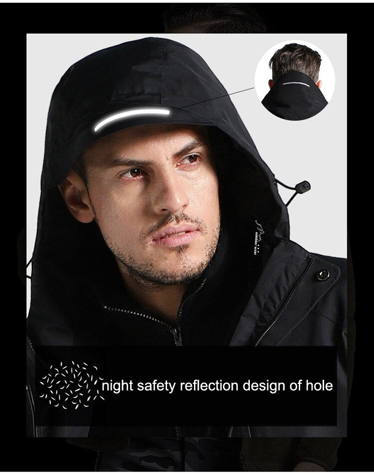 USB Heated Outdoor Jacket Windproof Waterproof Thermal Ski Camping Coat