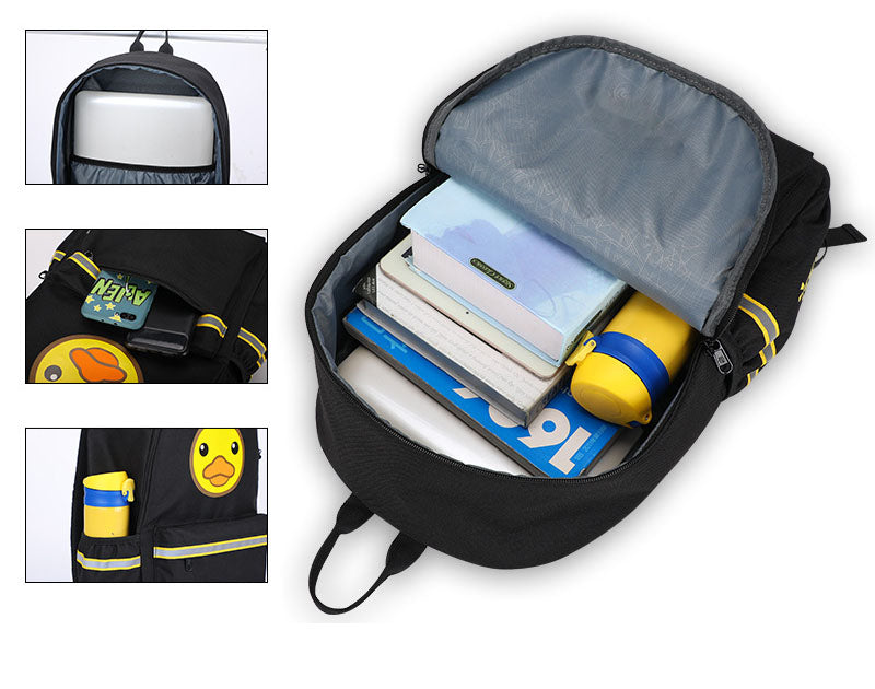 Kids Dinosaur Cartoon Anime School Backpack Lightweight Adjustable Padded Straps