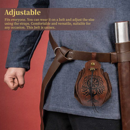 Unisex RPG Faux Leather Dice Tray Drawstring Pouch Set 5-Piece Gaming Essentials
