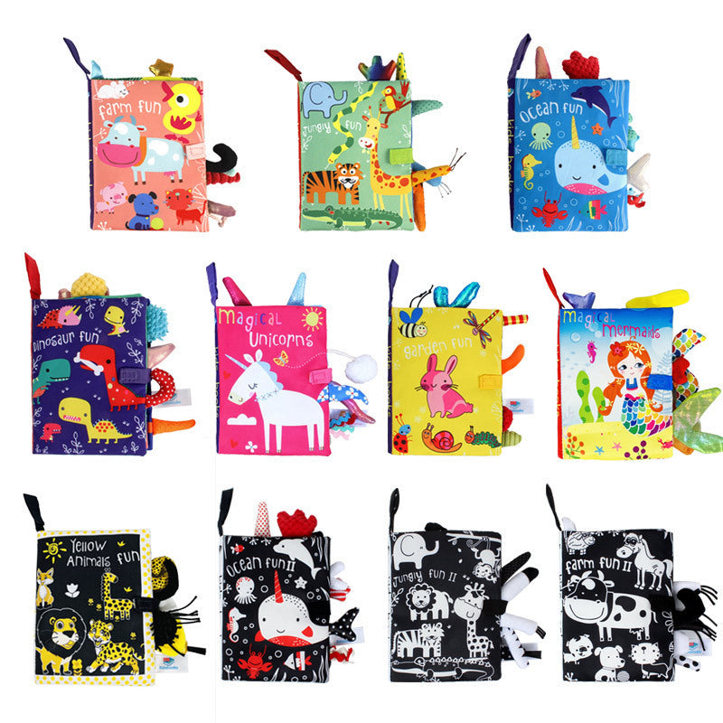 Soft Baby Books Developmental Learning Toys Educational Sensory Washable Cloth