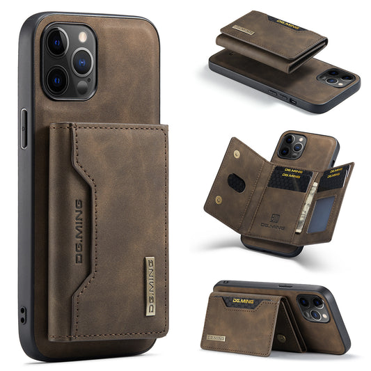 Magnetic Leather Card Case Detachable Kickstand for iPhone 11 12 13 14 Pro Max